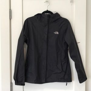 The North Face black Women’s medium rain jacket